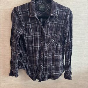 Rails Charcoal Plaid Shirt